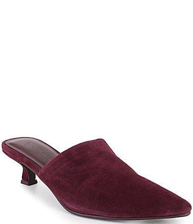 Splendid Louisa Suede Kitten Heel Mules Product Image