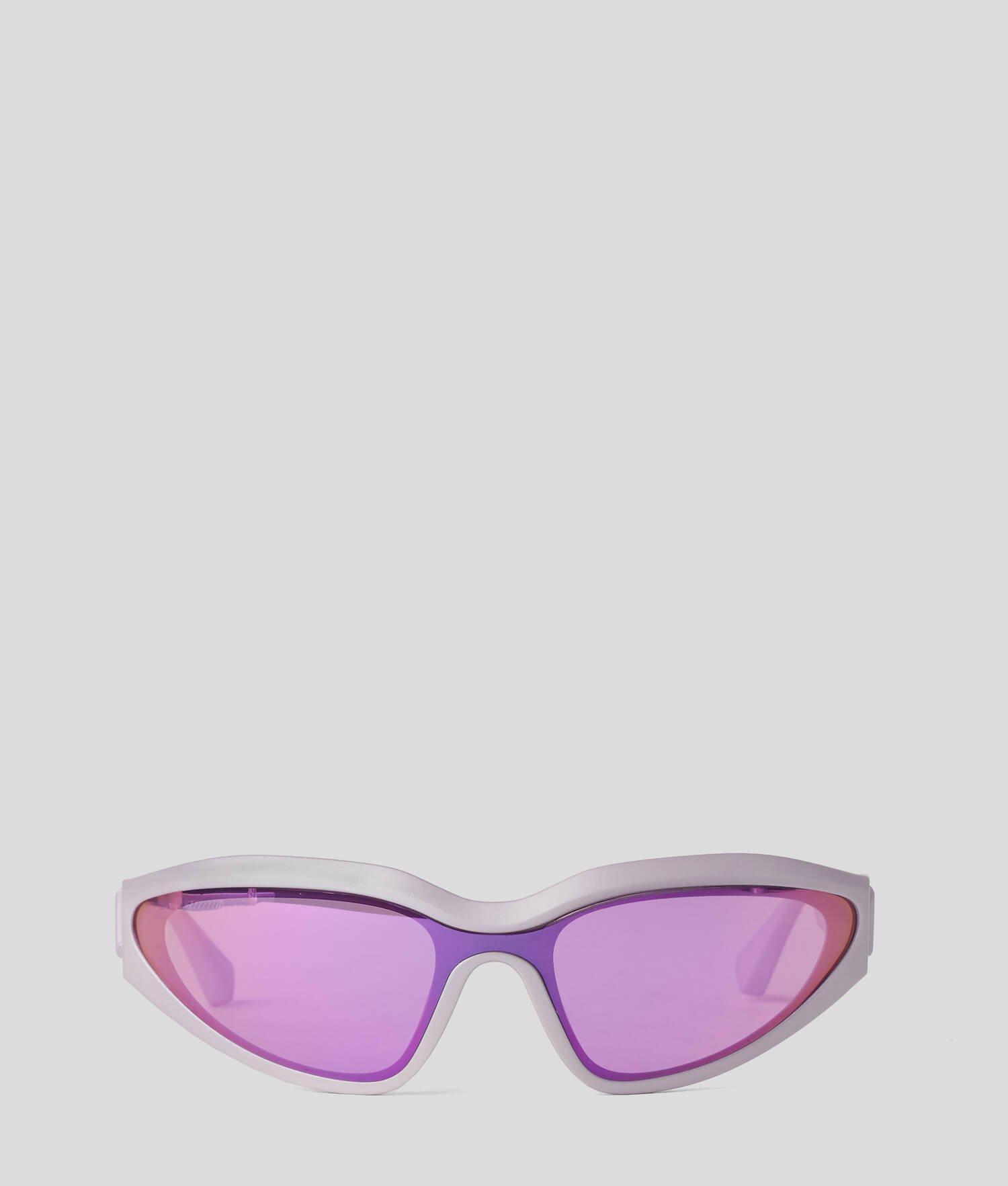 KL MONOGRAM LOGO WRAP-AROUND SUNGLASSES Product Image