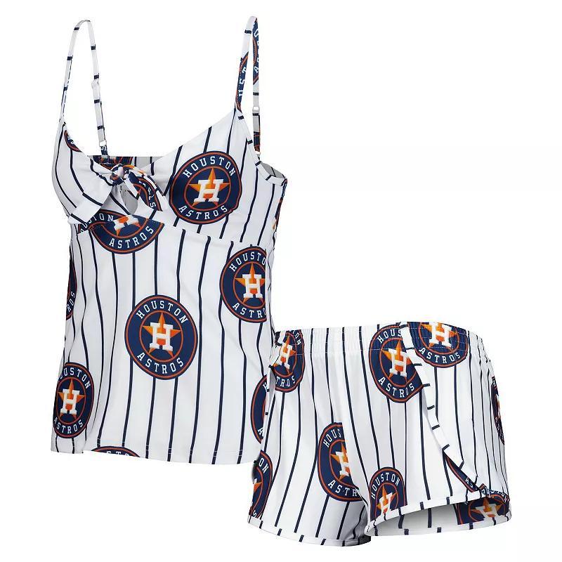 Womens Concepts Sport Houston Astros Reel Allover Print Tank Top & Shorts Sleep Set Product Image