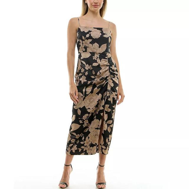 Womens Taylor Floral Fitted Midi Dress Product Image