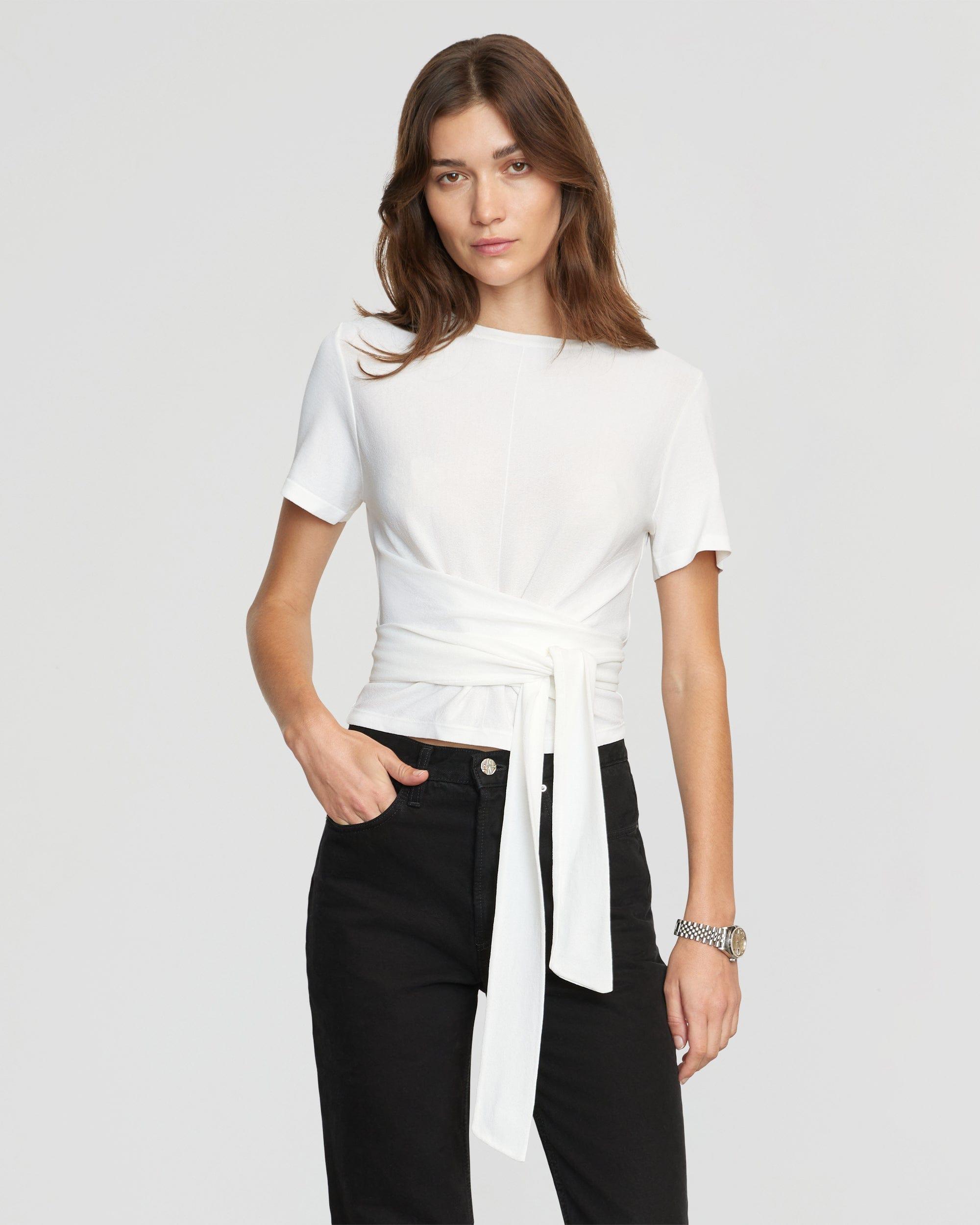 Jude Cropped Tie-Front Top Product Image