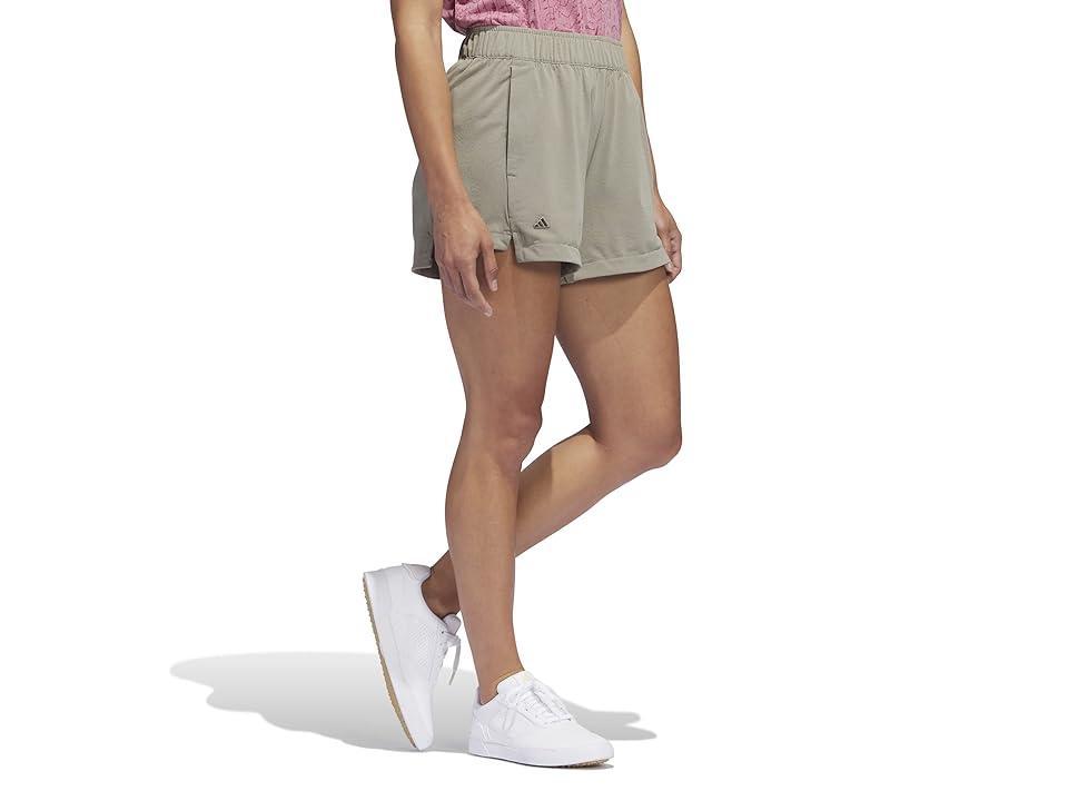 adidas Golf Go-To Shorts (Silver Pebble) Women's Clothing Product Image