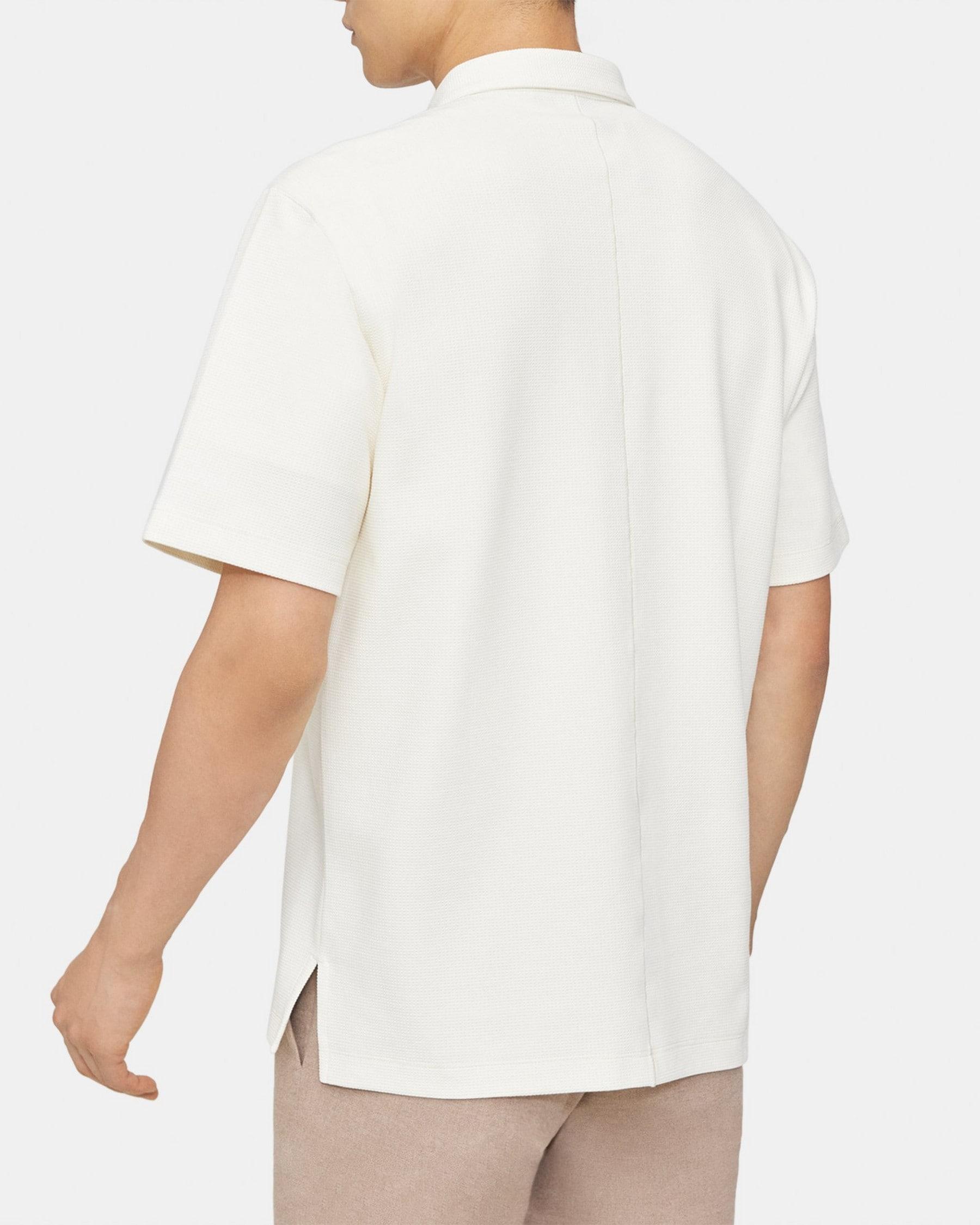 Ryder Short-Sleeve Polo in Waffle Knit Product Image