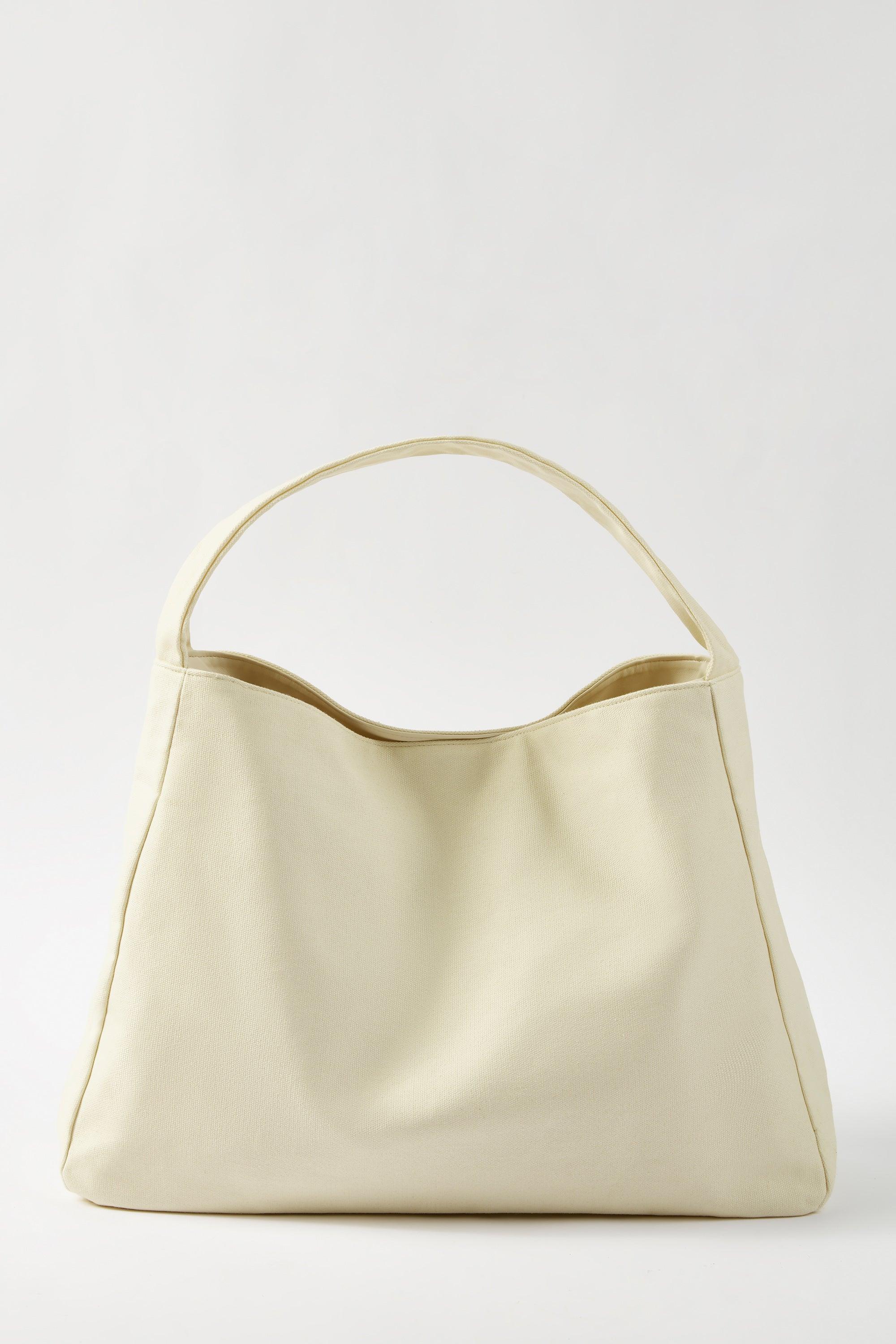 Sporty Oversized Tote Bag in Bone Product Image