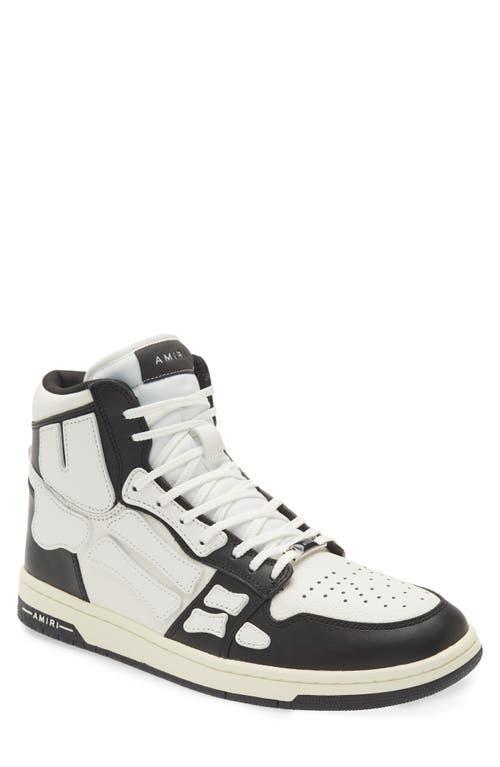 Mens Skeleton Leather High-Top Sneakers Product Image