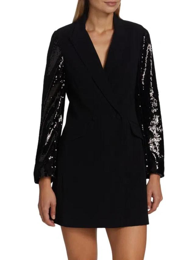 Women's Kaylen Sequin Blazer Dress In Black Product Image