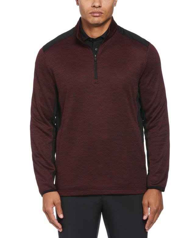 Pga Tour Mens Two-Tone Space-Dyed Quarter-Zip Golf Pullover Product Image