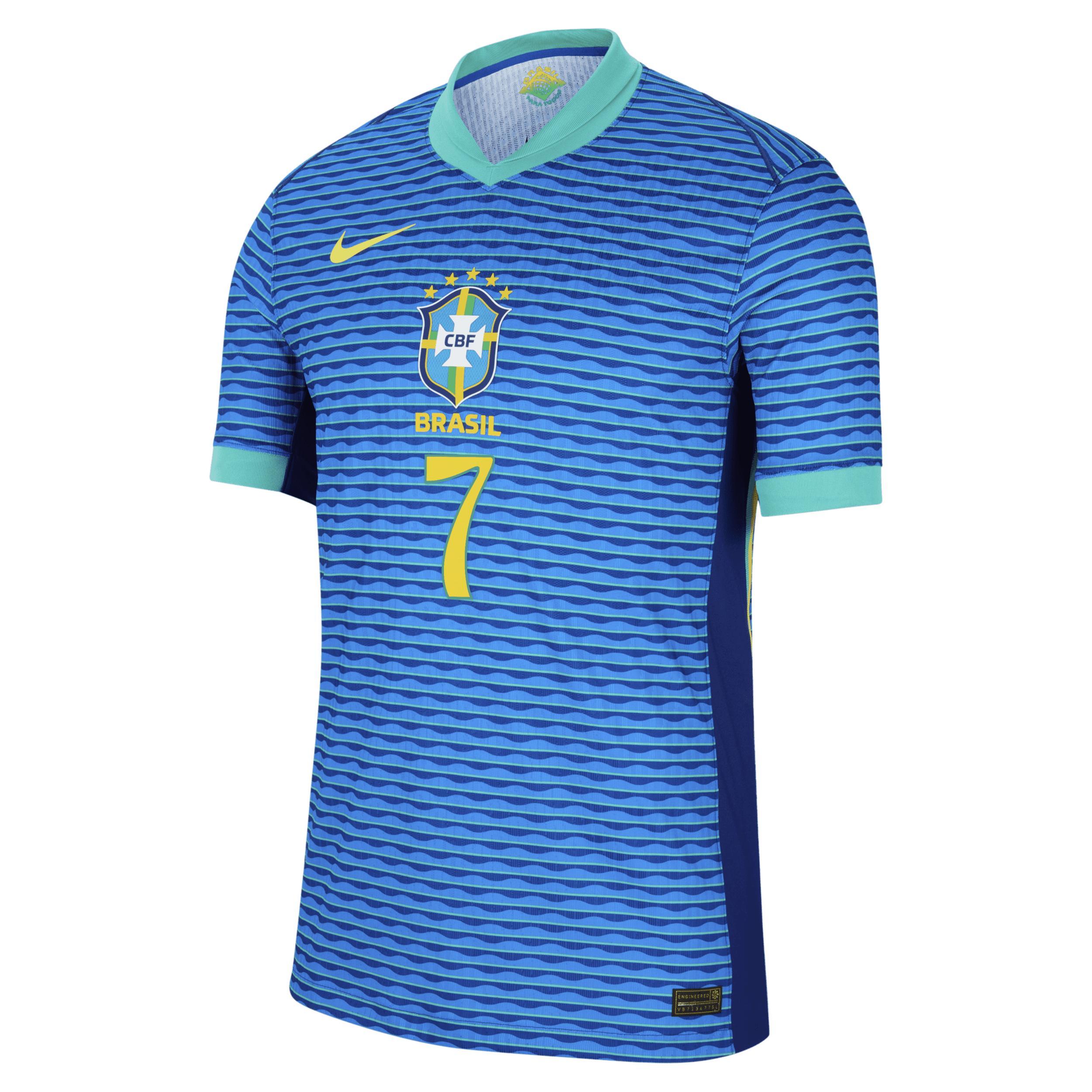 Vini Jr. Brazil National Team 2024 Match Away Nike Mens Dri-FIT ADV Soccer Jersey Product Image