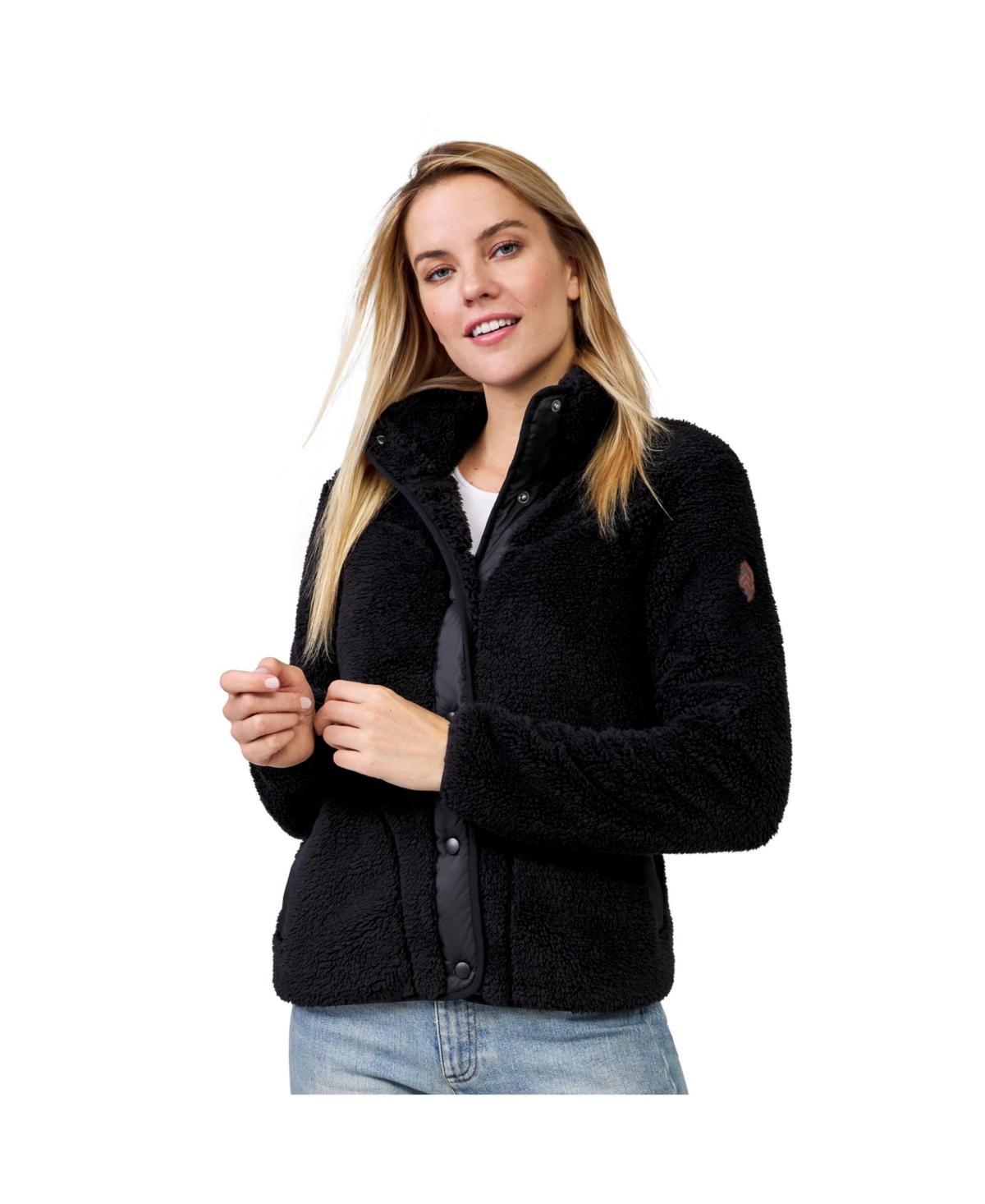 Free Country Womens Sherpa Butter Pile Button Front Jacket Product Image