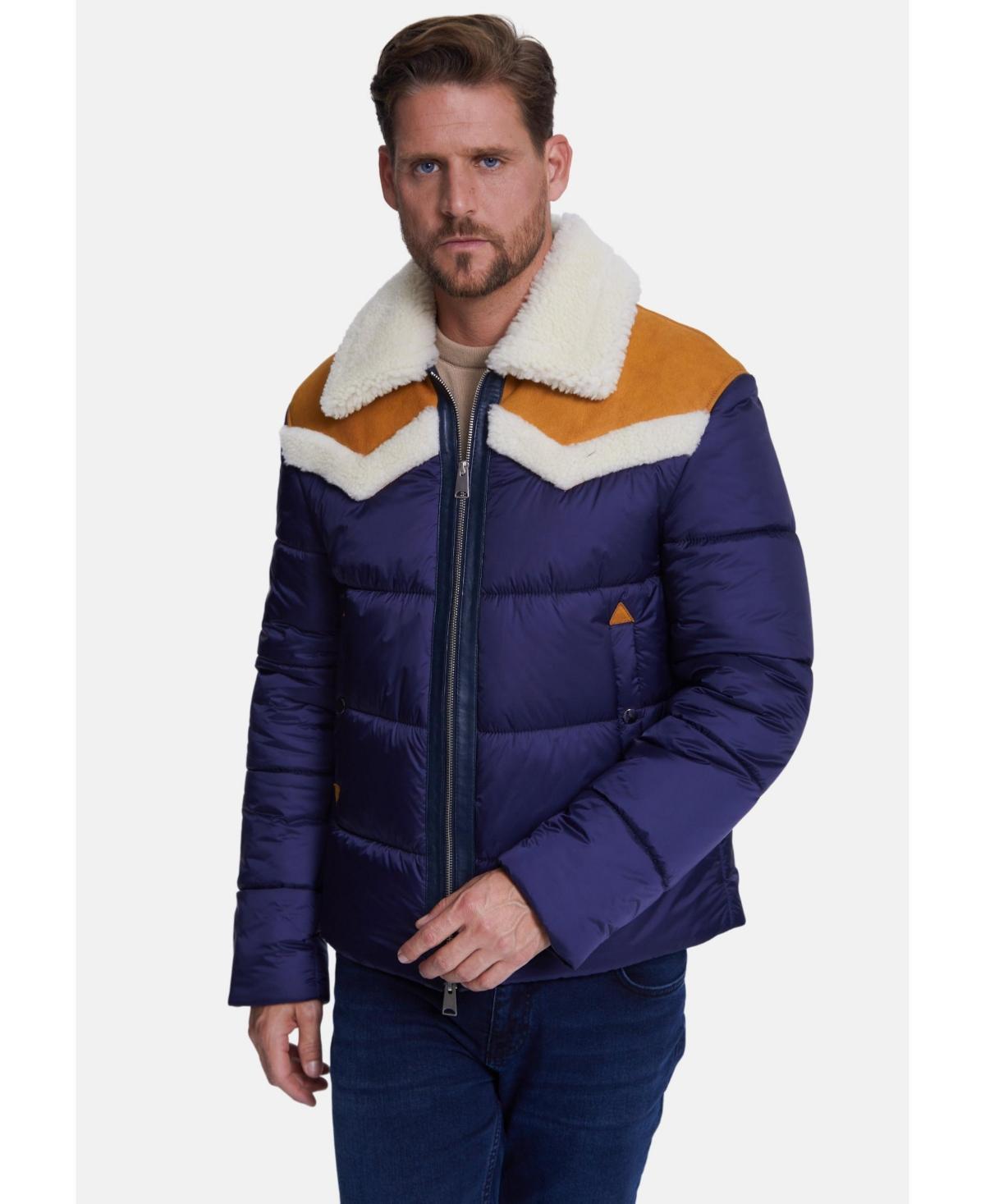 Furniq Uk Mens Puffer Jacket, White Wool Product Image