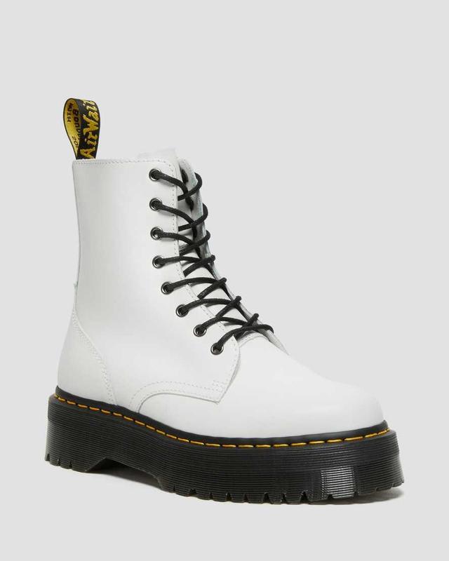 Dr. Martens Jadon 8-Eye Platform Boot Polished Smooth) Lace-up Boots Product Image