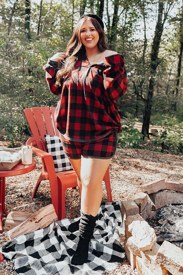 Campfire Cozies Buffalo Check Top    Curves Product Image