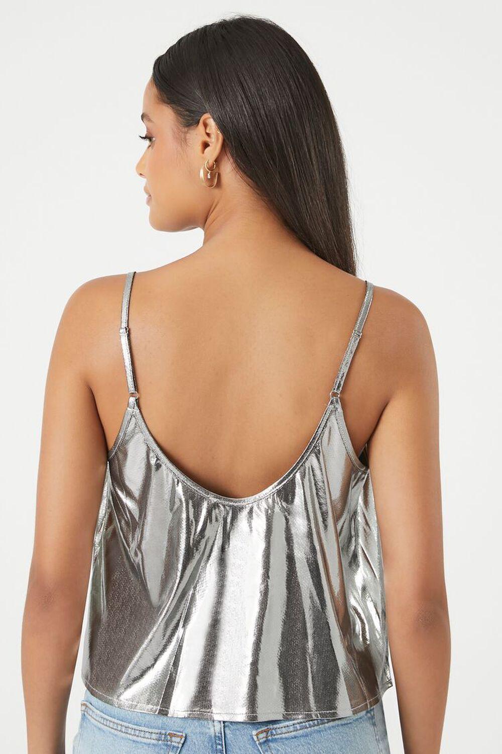 Metallic Relaxed-Fit Cami | Forever 21 Product Image