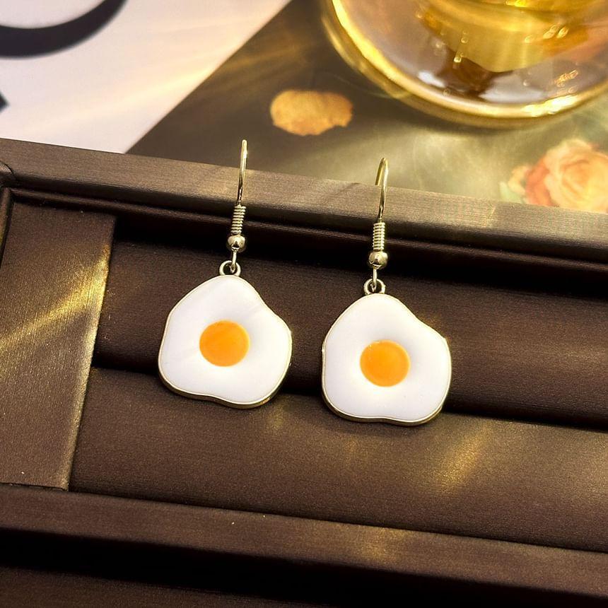 Fried Egg Alloy Drop Earring Product Image