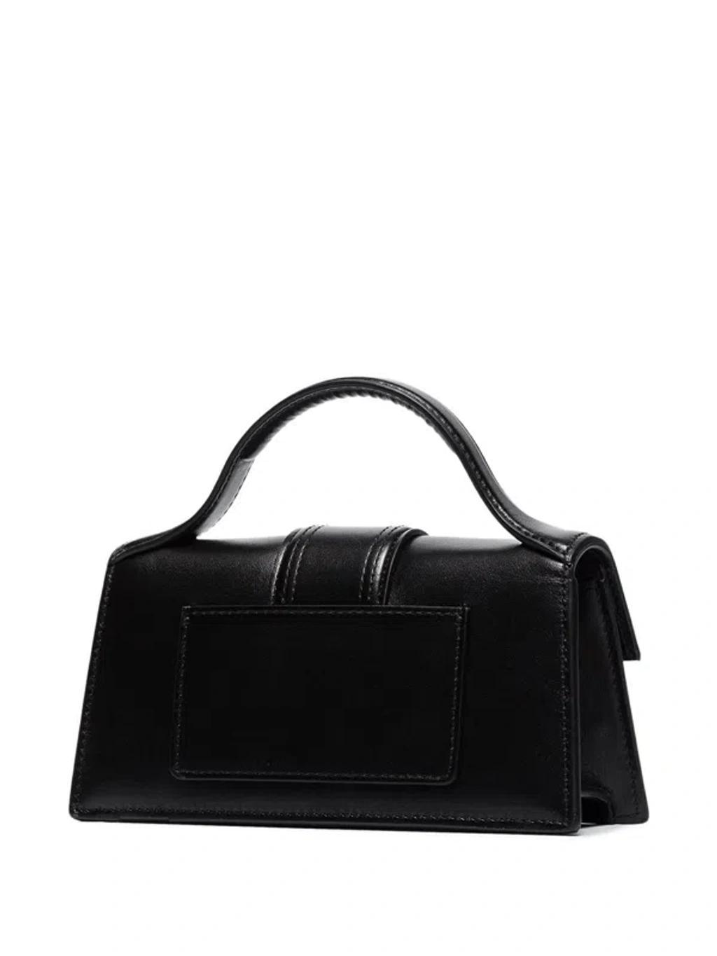 JACQUEMUS Le Bambino Leather Tote Bag In Black Product Image