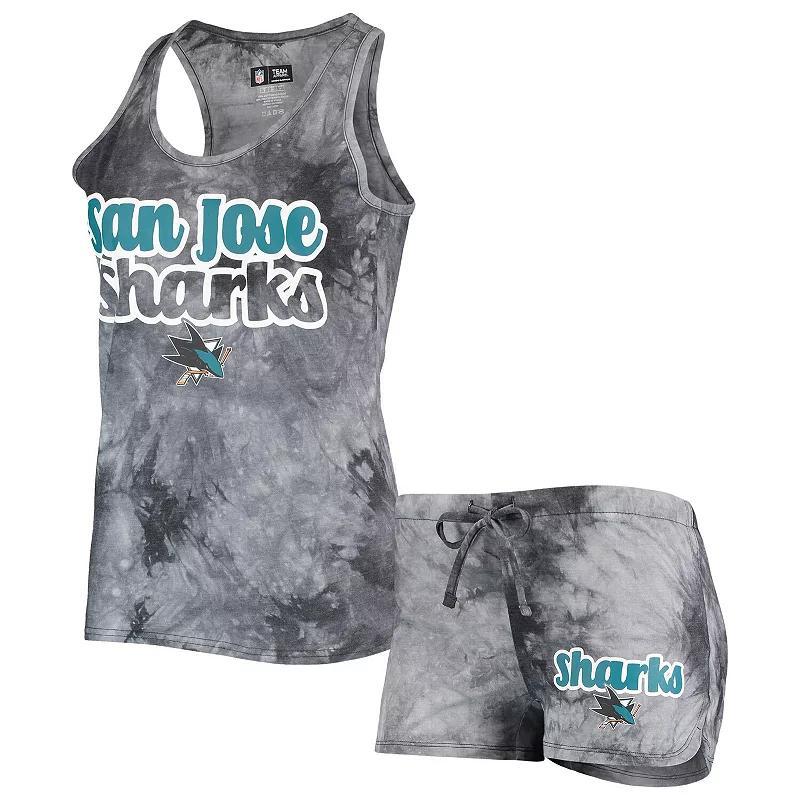 Womens Concepts Sport Charcoal San Jose Sharks Billboard Racerback Tank Top & Shorts Set Product Image