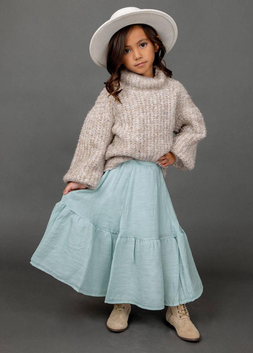 Annabel Skirt in Blue Smoke Product Image