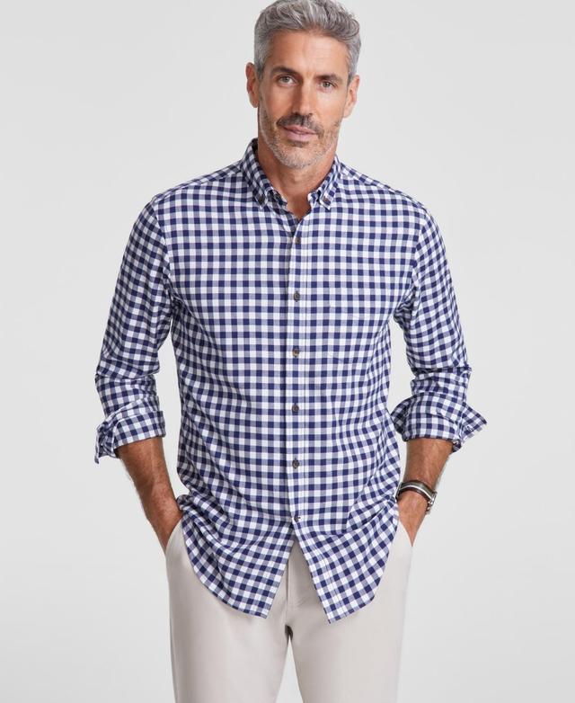 Club Room Mens Grant Check Cotton Shirt, Created for Macys Product Image