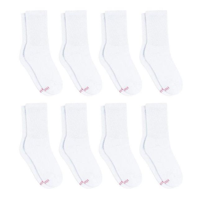 Womens Hanes Ultimate Cool Comfort 8-Pack Cushioned Crew Socks HWUCC8 Product Image