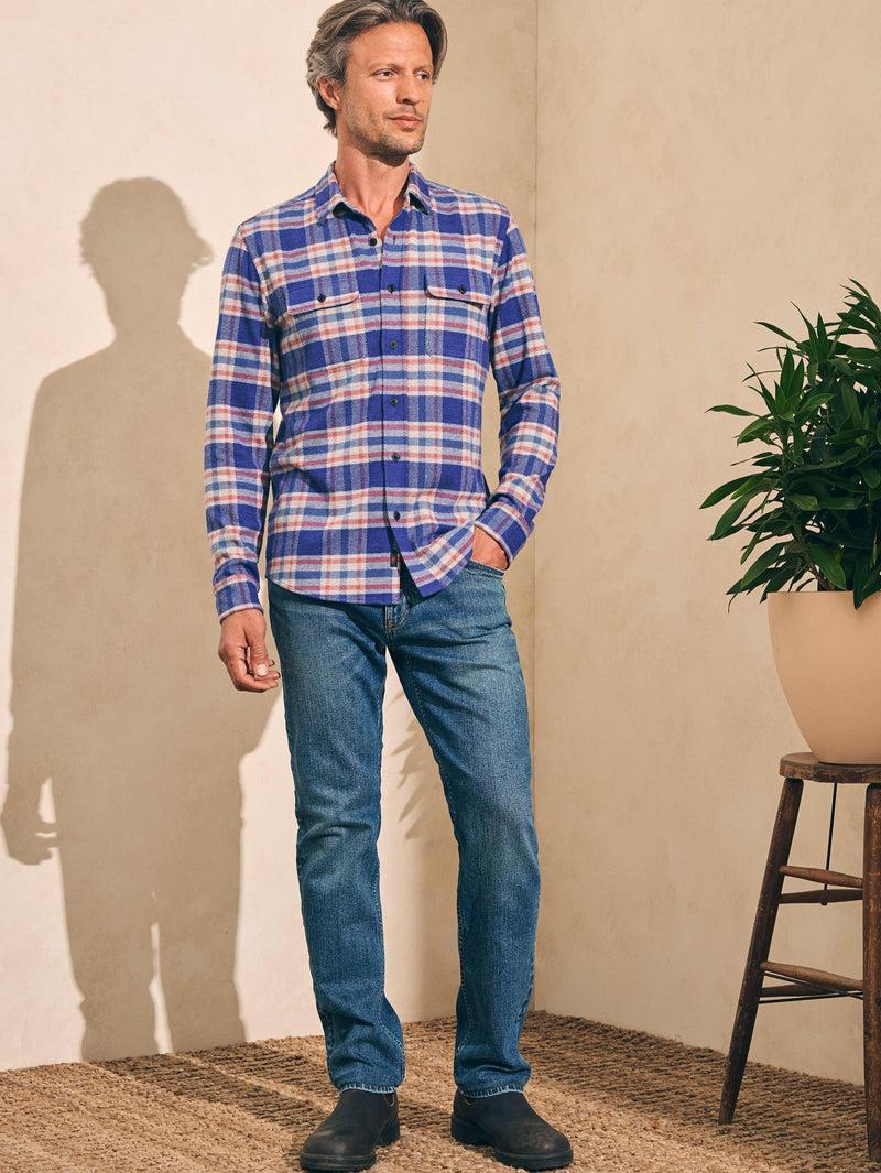 Legend™ Sweater Shirt - Navy Skyline Plaid Product Image