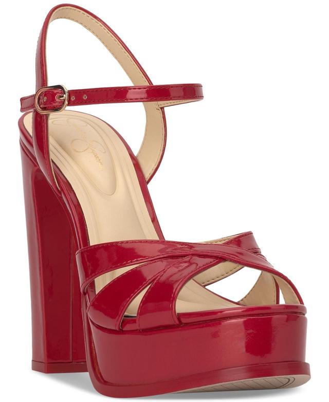 Jessica Simpson Giddings Patent Platform Sandals Product Image