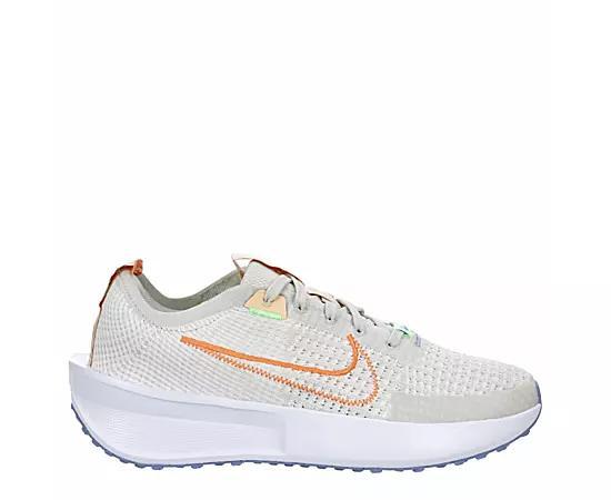 Nike Womens Nike Interact Run - Womens Running Shoes White/Saturn Gold/Dusty Cactus Product Image