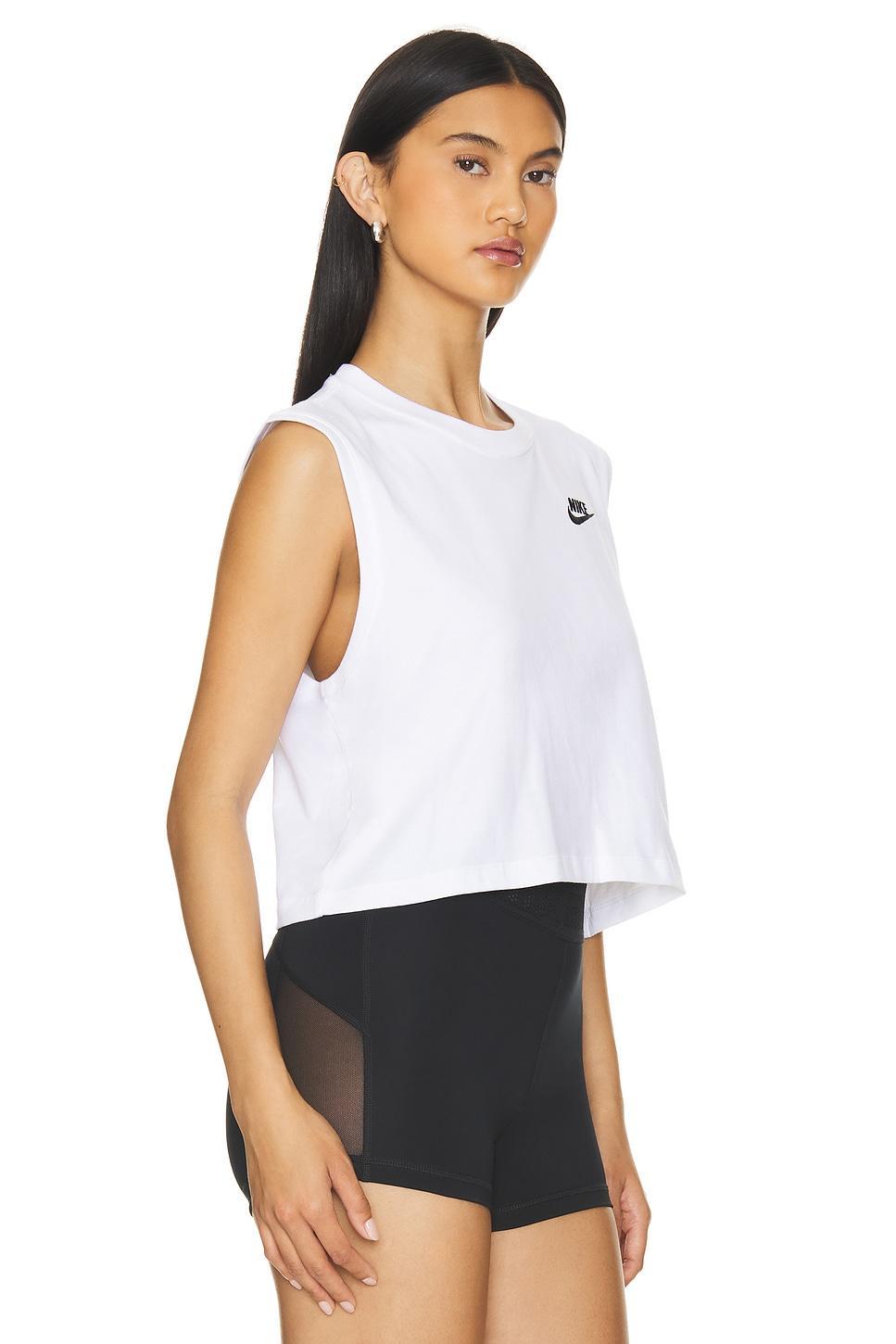 Club Cropped Sleeveless T-Shirt Nike Product Image