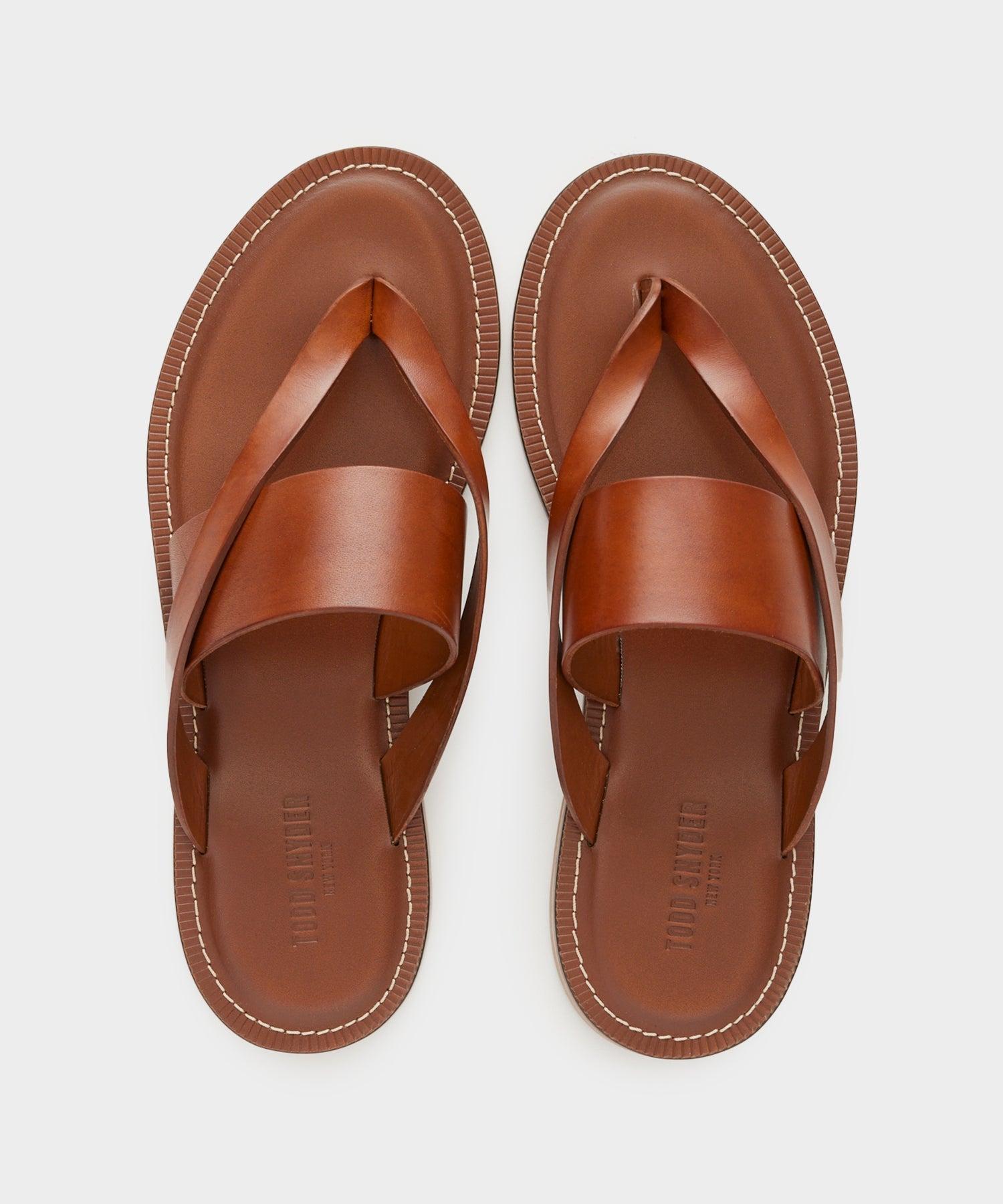 Tuscan Leather Thong Cross Sandal Product Image