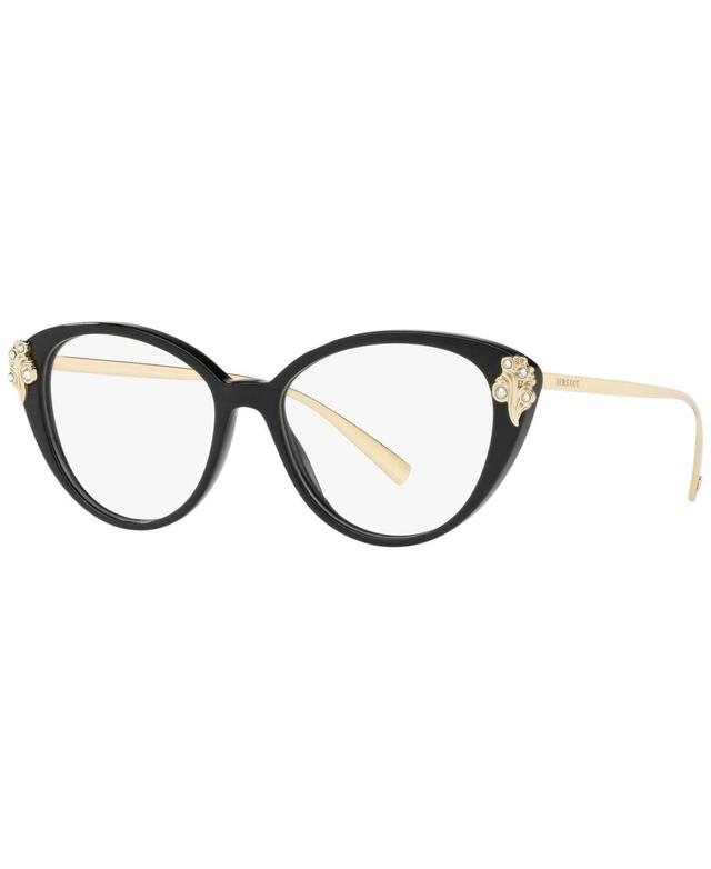 Versace VE3262B Womens Cat Eye Eyeglasses - Black Product Image