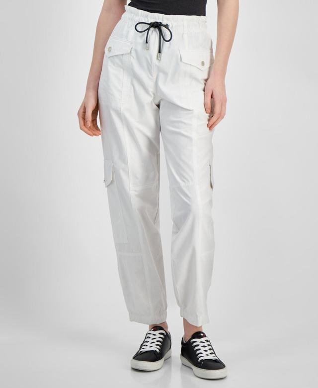 Tommy Hilfiger Womens Pull-On Tie-Waist Cargo Pants Product Image