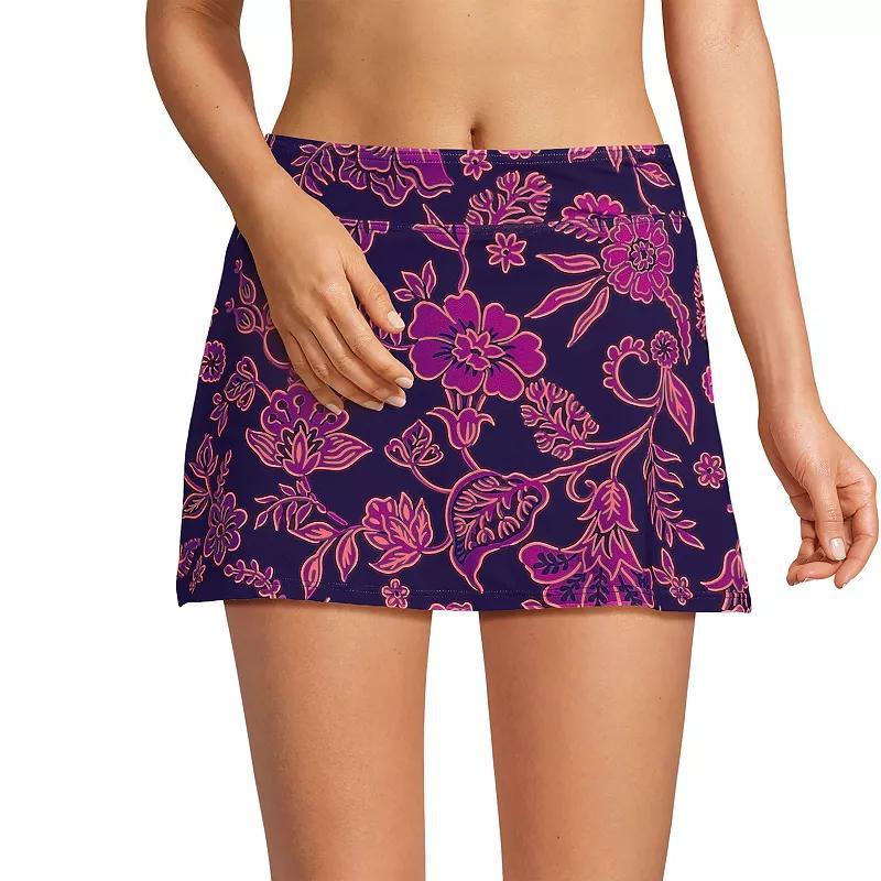 Petite Lands End UPF 50 Tummy Control Swim Skirt, Womens Product Image