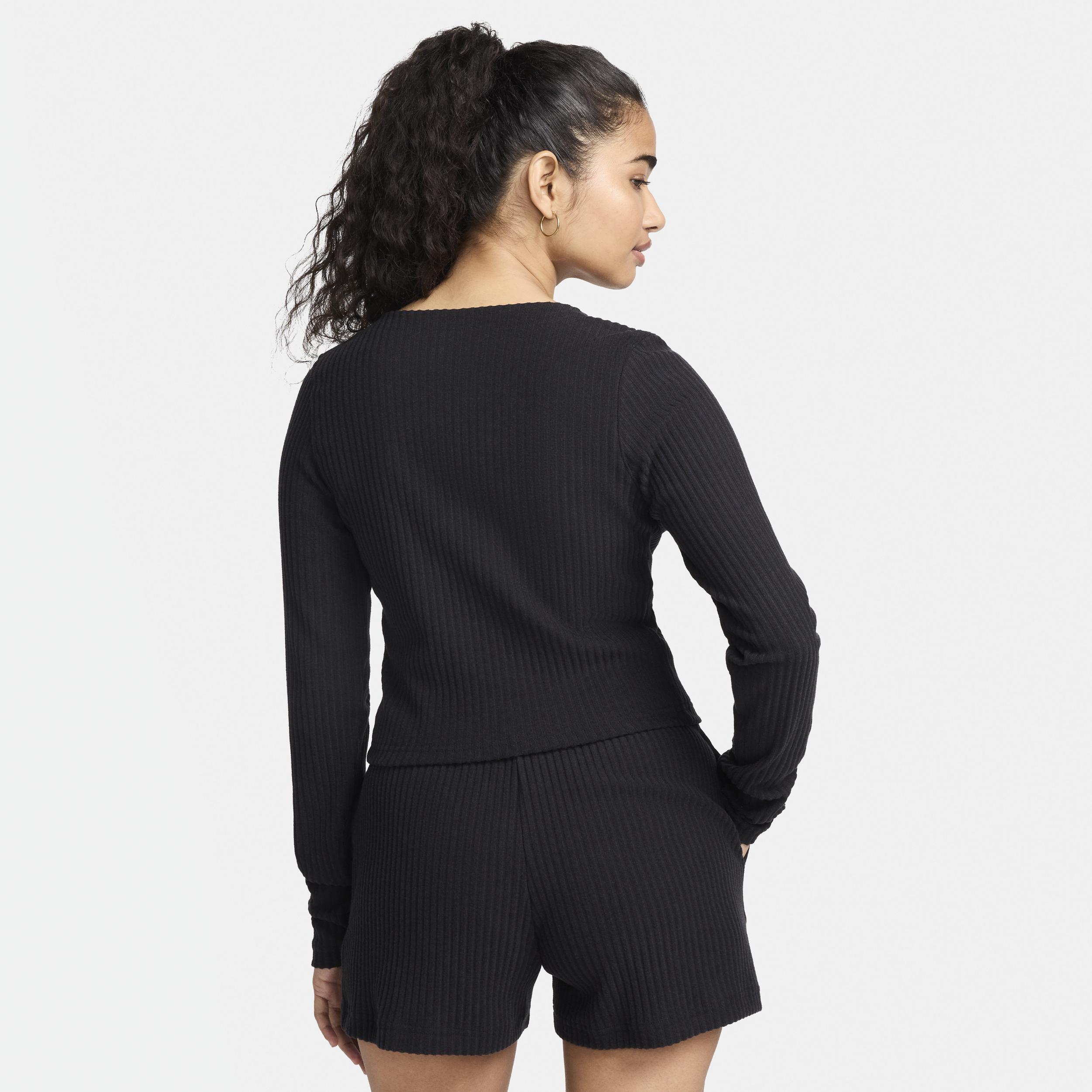 Women's Nike Sportswear Chill Rib Slim Full-Zip Cardigan Product Image