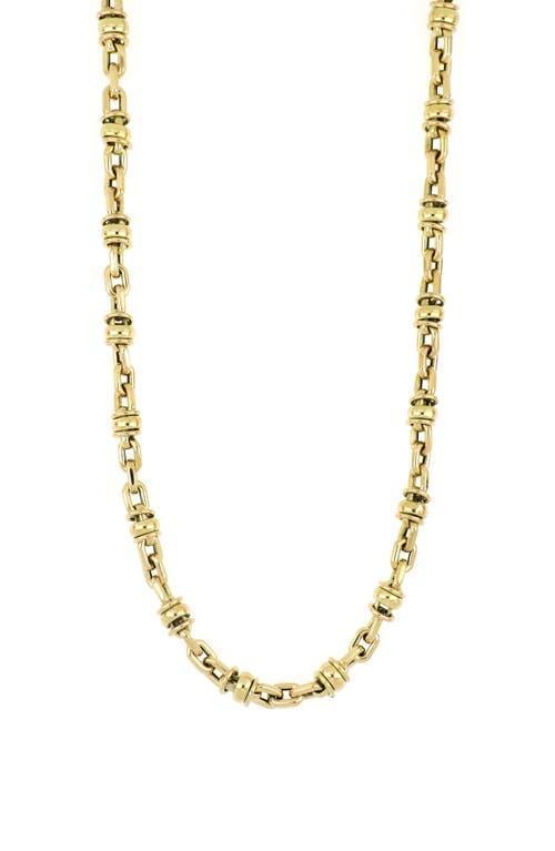 Bony Levy Mens 14K Gold Disc Link Necklace Product Image