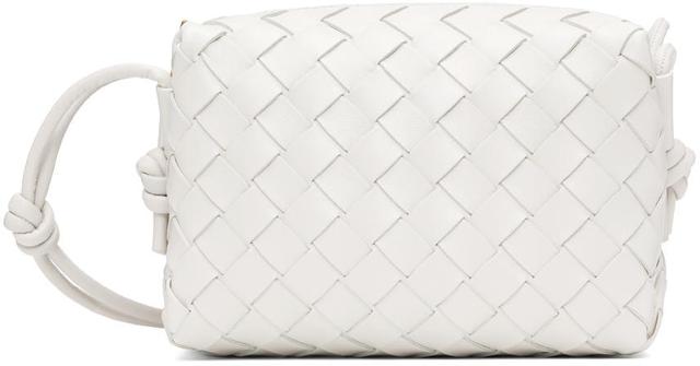 BOTTEGA VENETA White Mini Loop Shoulder Bag In 9009 White Gold Product Image