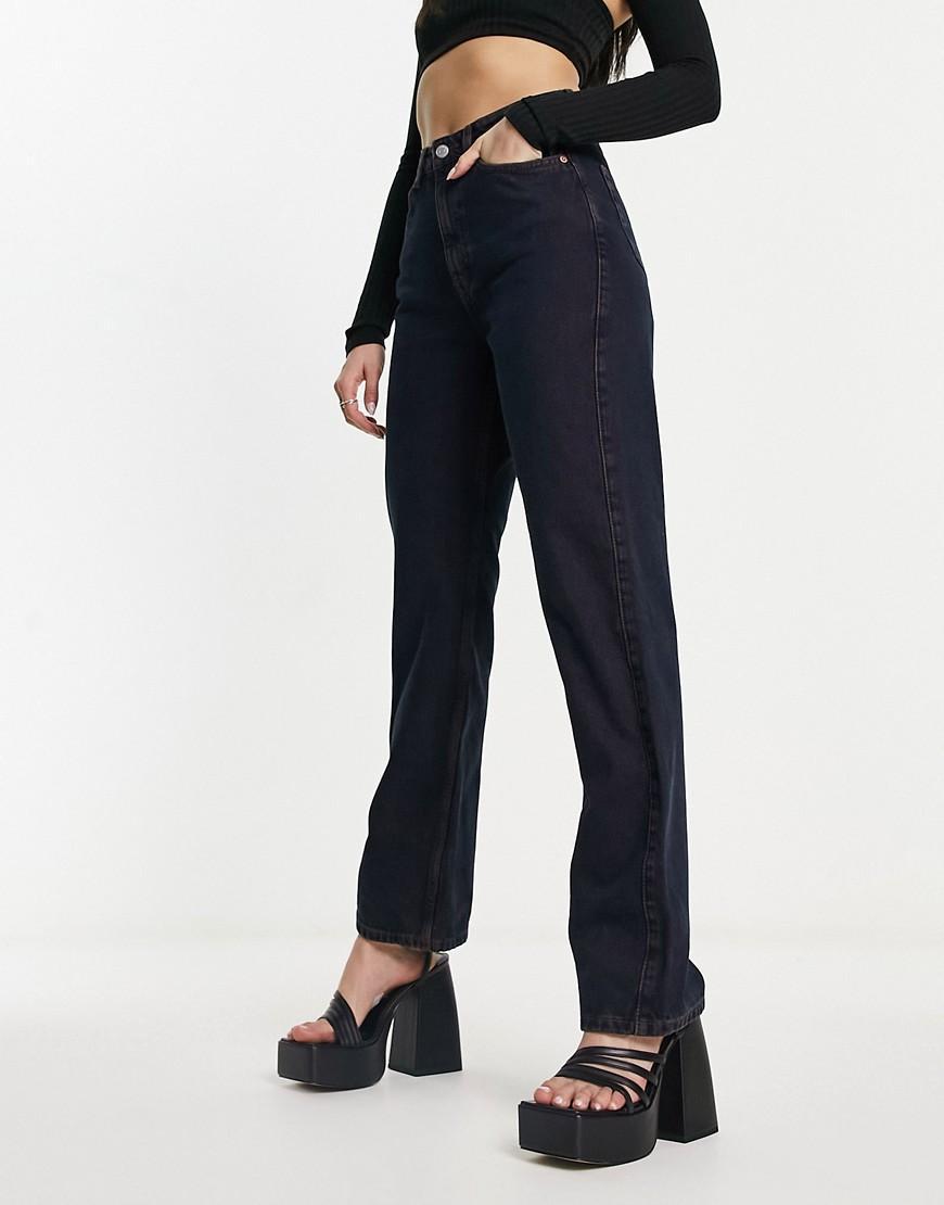 Weekday Rowe extra high waist straight leg jeans Product Image