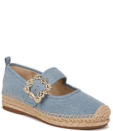Sam Edelman Maddy Denim Mary Jane Espadrille Inspired Loafers Product Image