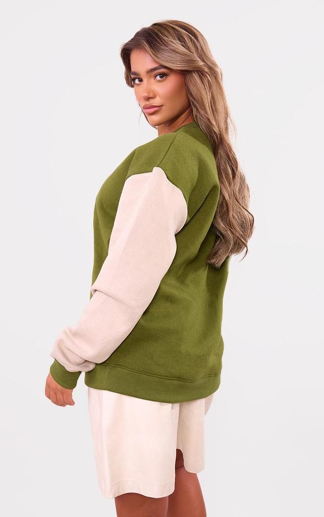 Khaki USA Raglan Sleeve Sweatshirt Product Image