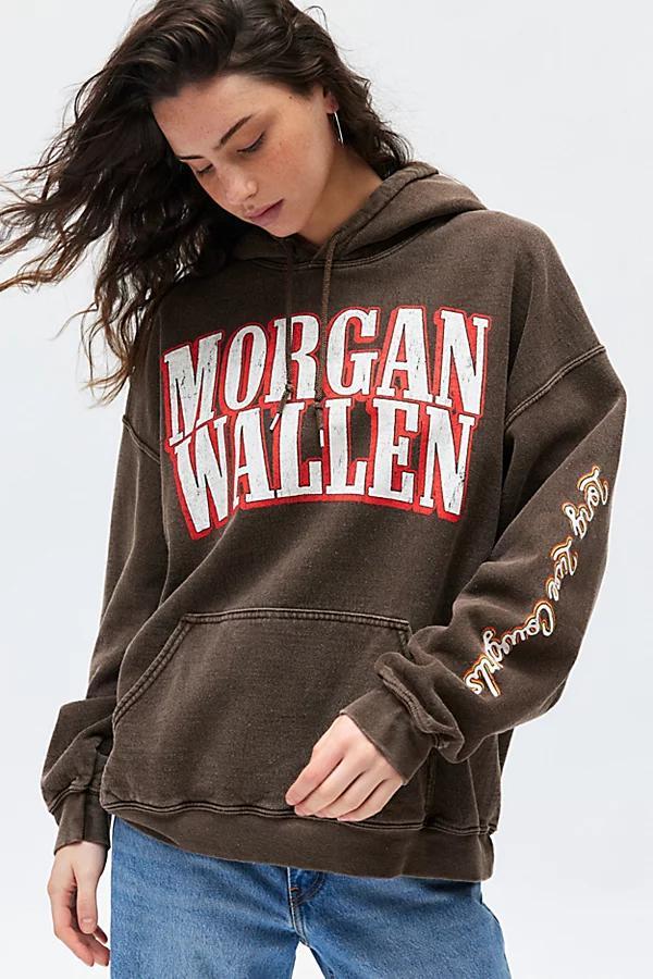 Morgan Wallen Graphic Hoodie Sweatshirt Womens at Urban Outfitters Product Image