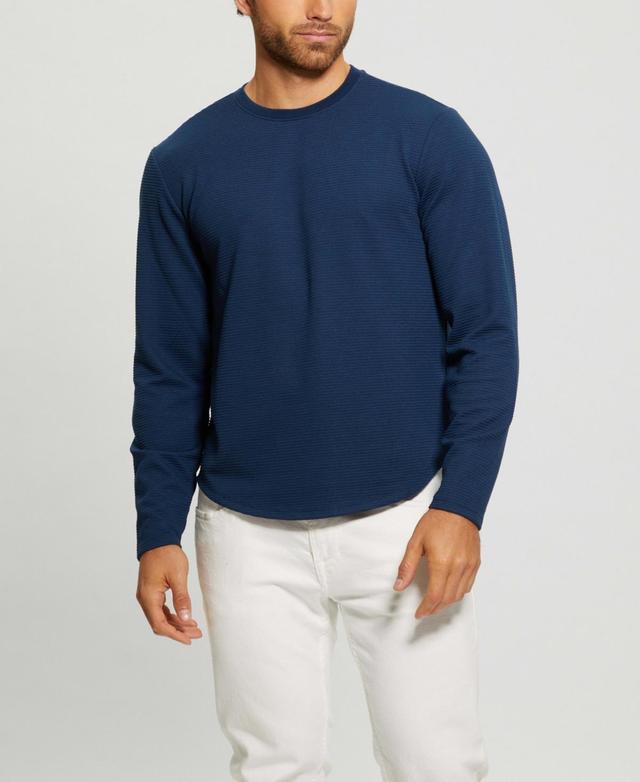 Guess Mens Textured Long-Sleeve T-shirt Product Image