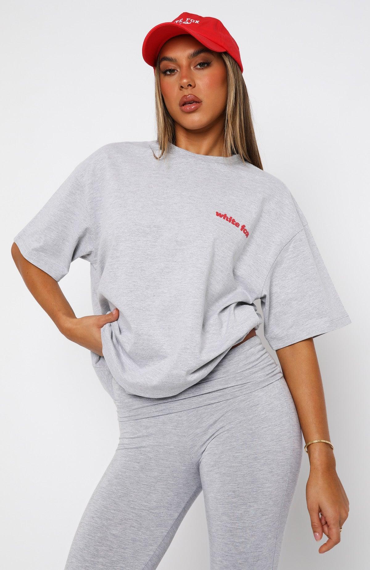 The Main Character Oversized Tee Grey Marle Product Image