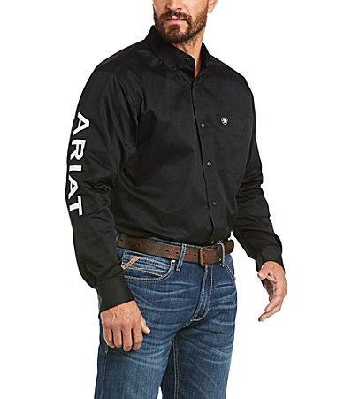 Ariat Team Logo Long-Sleeve Woven Twill Shirt Product Image