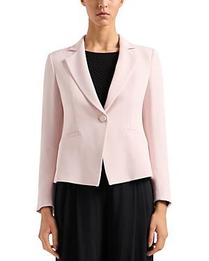 Womens Peaked Crepe Cady One-Button Blazer Product Image