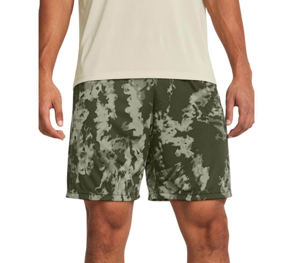 Under Armour Mens Ua Tech Loose-Fit Camouflage 10 Performance Shorts - Od Green Product Image