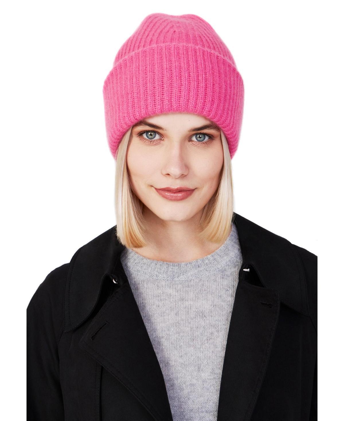 Style Republic 100% Pure Cashmere Chunky Knit Womens Beanie Product Image