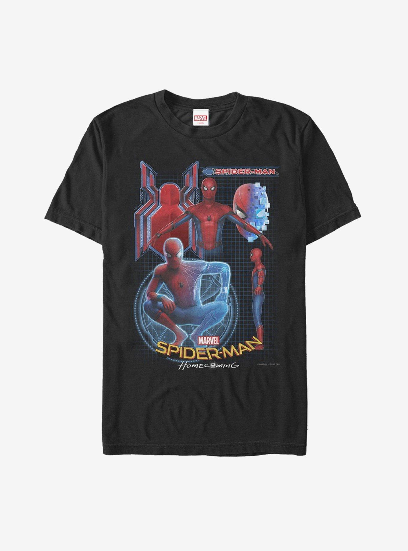 Marvel Spider-Man Homecoming Suit Schematics T-Shirt Product Image