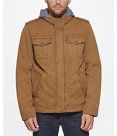 Mens Levis Cotton Sherpa-Lined Trucker Jacket Product Image