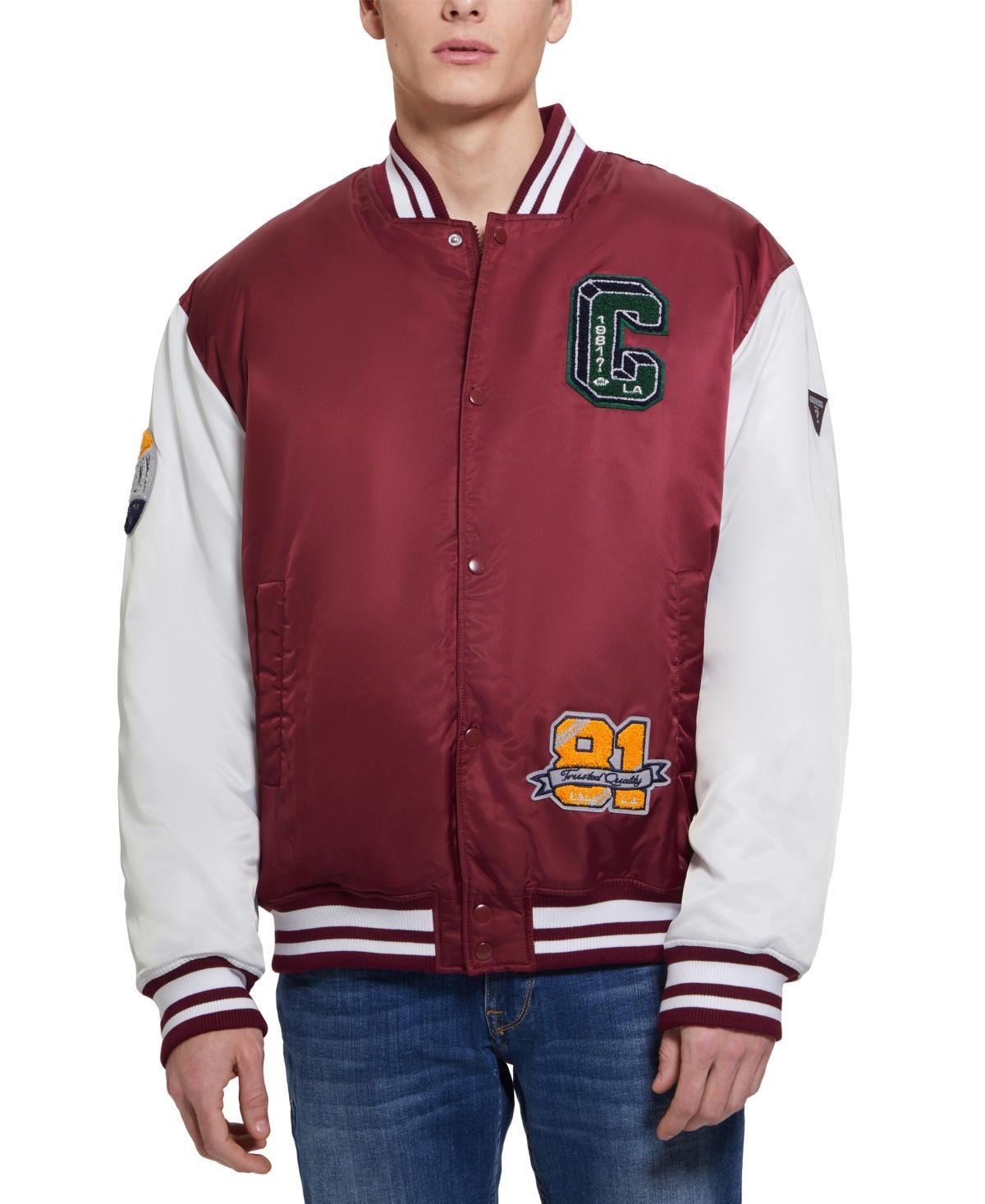 Guess Mens Tyler Varsity Bomber Jacket Product Image