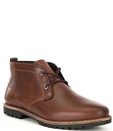 Cole Haan Midland Mens Leather Chukka Boots Brown Product Image