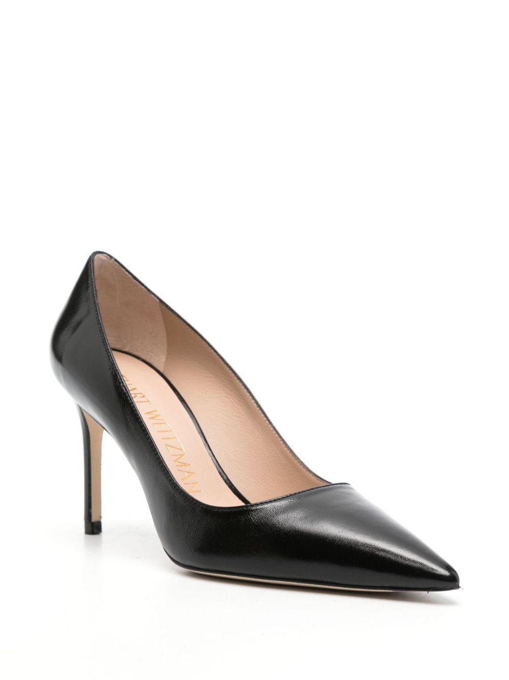 GIANVITO ROSSI Womens Black Gianvito 85 Leather Courts Product Image