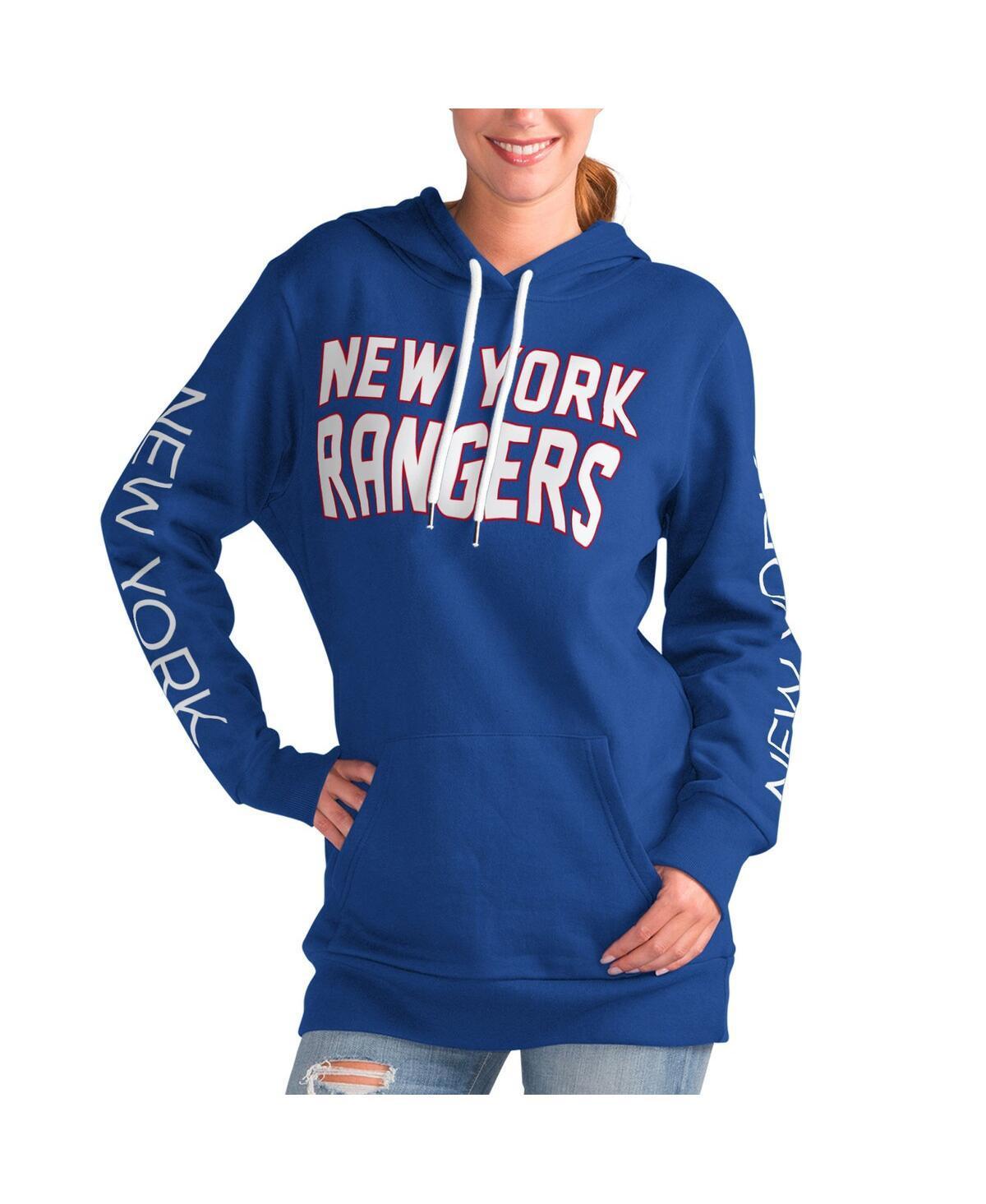 Womens G-iii 4Her by Carl Banks Blue New York Rangers Overtime Pullover Hoodie Product Image